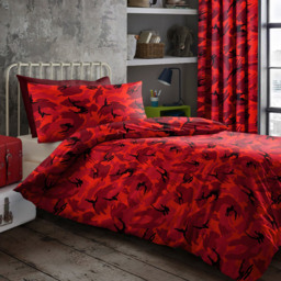 Velosso Double Red Camouflage Duvet Set