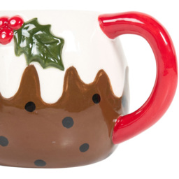 Brown Christmas Pudding Mug - thumbnail 3