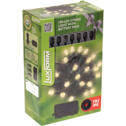 Luxform Warm White LED Battery Operated String Lights 10m - thumbnail 3