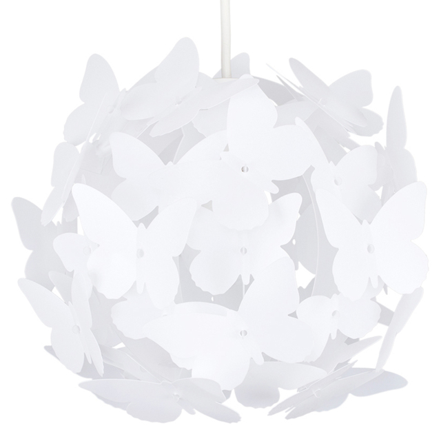ValueLights White Butterfly Ball Pendant Shade - image 1