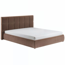 SOLACE+CO Mika Chocolate King Size Velvet Ottoman Bed - thumbnail 2