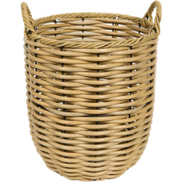 Set of 2 Rattan Baskets Natural - thumbnail 4