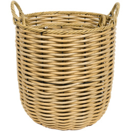 Set of 2 Rattan Baskets Natural - thumbnail 2