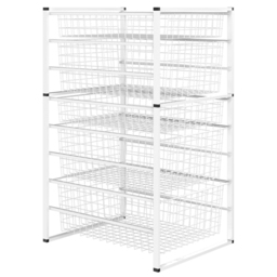 Flexi Shelving 5 Basket Wire Storage Unit