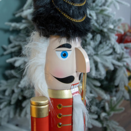 The Christmas Workshop Wooden Nutcracker Soldier Red and Blue 106cm - thumbnail 4