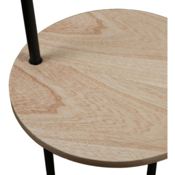 White Peter Floor Lamp with Table - thumbnail 4