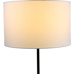 White Peter Floor Lamp with Table - thumbnail 3
