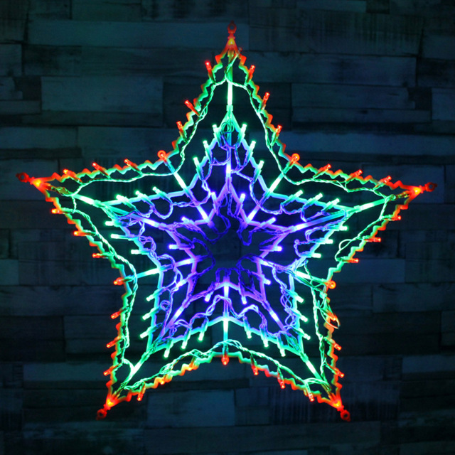 The Christmas Workshop 35 LED Star Silhouette Light Multicolour - image 1
