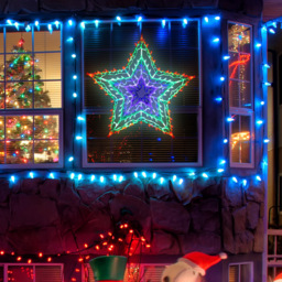 The Christmas Workshop 35 LED Star Silhouette Light Multicolour - thumbnail 3