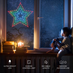 The Christmas Workshop 35 LED Star Silhouette Light Multicolour - thumbnail 4