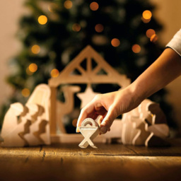 Marco Paul Wooden Christmas Nativity Set 10 Pack Christmas Decoration - thumbnail 3