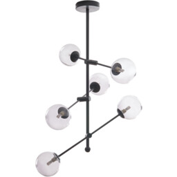 Moderno 6 Light Ceiling Fitting - Black