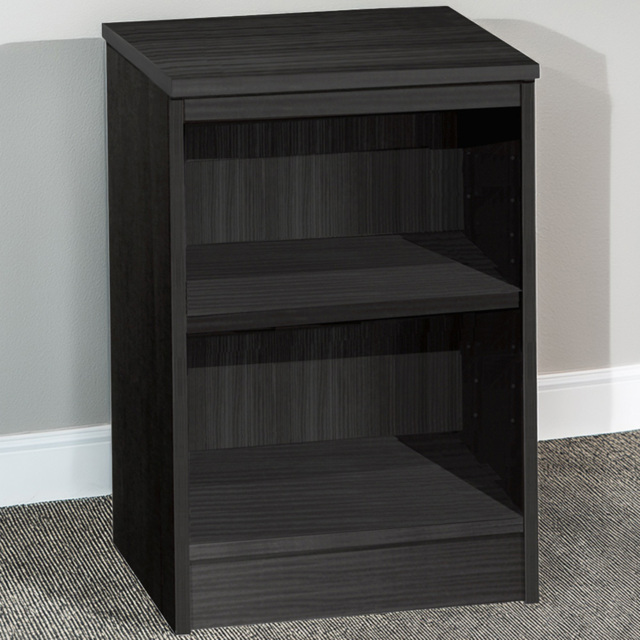 R White Cabinets 2 Tier Black Desk Height Bookcase - image 1