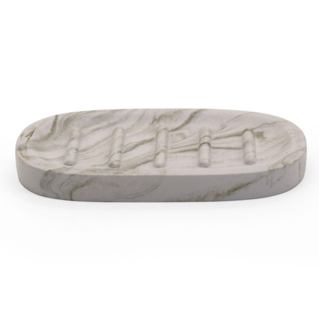Cloud Neutral Marble Soap Dish
