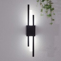 Preston Outdoor Wall Light Black - thumbnail 1