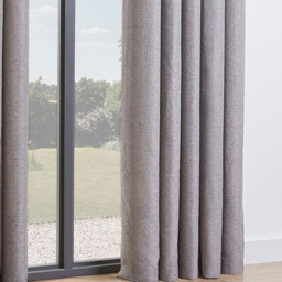 My Home Taylor Silver Blackout Eyelet Curtain 183 x 168cm - thumbnail 4