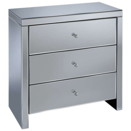 Birlea Seville 3 Drawer Mirrored Chest of Drawers - thumbnail 2
