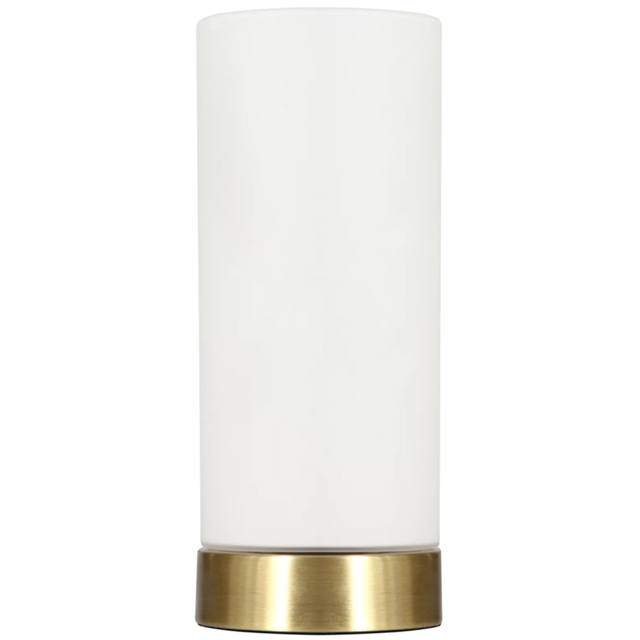 Kliving Lonsdale e-14 White and Brass Glass Pad Table Lamp 40W - image 1