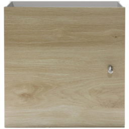 Homebase Single Door Light Oak Effect Cube Storage Insert 2 Pack - thumbnail 3