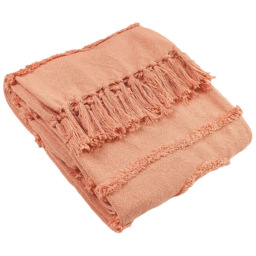 furn. Jakarta Blush Pink Tufted Throw 130 x 180cm - thumbnail 1