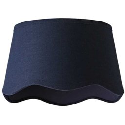 ValueLights Mabel Small Scalloped Bottom Navy Linen Shade