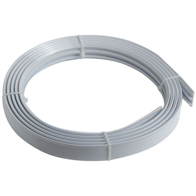 New Edge Blinds 350cm Coiled Streamline PVC White Curtain Track