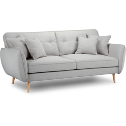 Opry Faro 3 Seater Button Back Ashen Sofa - thumbnail 2