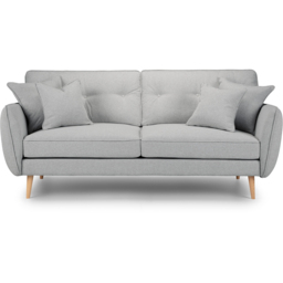 Opry Faro 3 Seater Button Back Ashen Sofa - thumbnail 3