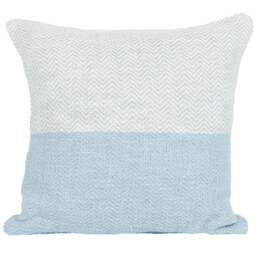 Tofino Blue Herringbone Cushion 45 x 45cm - thumbnail 1