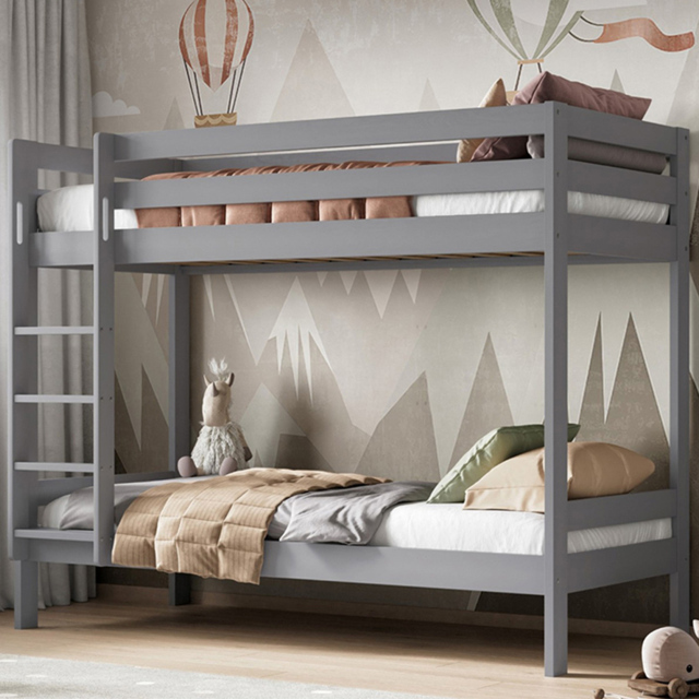 Noomi Nora Grey Pine Single Continental Bunk Bed - image 1