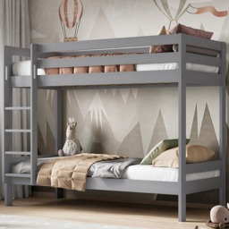 Noomi Nora Grey Pine Single Continental Bunk Bed - thumbnail 1