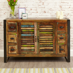 Baumhaus Urban Chic 2 Door 6 Drawer Sideboard - thumbnail 2