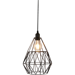 Sorrelis Elandor Black Metal Ceiling E27 Pendant Shade