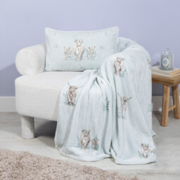 Divante Blue Highland Cow Cushion 30 x 50cm - thumbnail 2