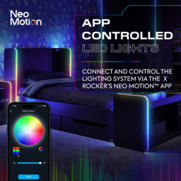 X Rocker Electra Black Single RGB LED Gaming Bed with Storage and Neo Motion Sync App Control - thumbnail 3