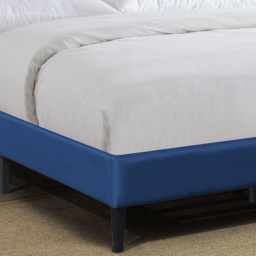Brooklyn King Size Blue Buttoned Headboard Bed Frame - thumbnail 3