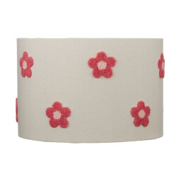 Embroidered Flower Pink Shade 30cm