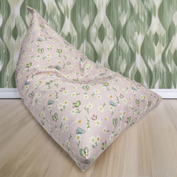 Kaikoo Butterfly Print Triangle Bean Bag