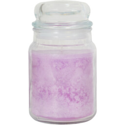 True Aroma Purple Lavender and Vanilla Scented Mason Jar Candle Large - thumbnail 3