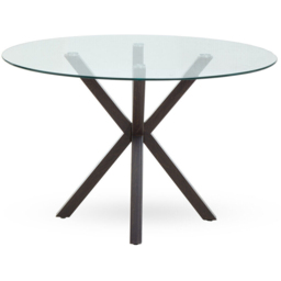 Premier Housewares Black Wood Compact 4 Seater Dining Table - thumbnail 2
