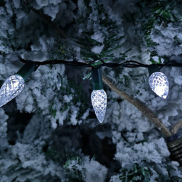 Samuel Alexander White LED Multi Action Pine Cone Christmas Lights 15m - thumbnail 4
