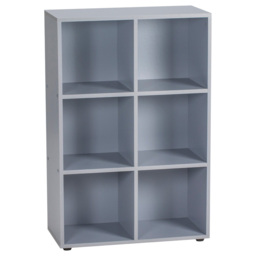 Cuba White 6 Shelf Storage Unit - thumbnail 2