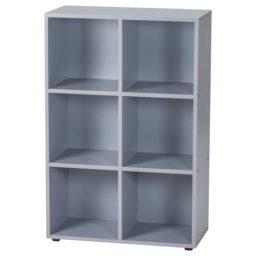 Cuba White 6 Shelf Storage Unit - thumbnail 3