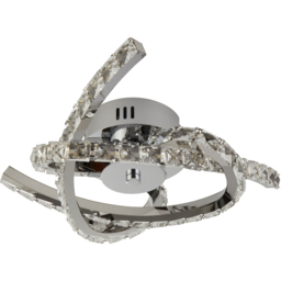 Lighting Collection Flush with Glass Trim LED Ceiling