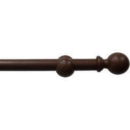 Caecus FX 240cm Wooden Walnut Eyelet Curtain Pole