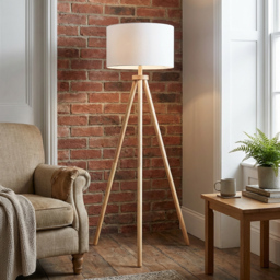 Arden White Tripod Floor Lamp - thumbnail 3