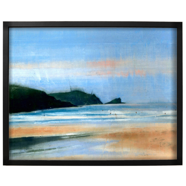 Laura Ashley Coastal Breeze Black Frame Wall Art 40 x 50cm - image 1