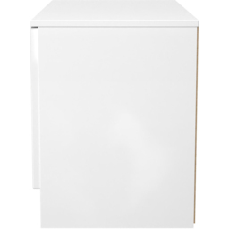 Crowndale Milan White Gloss and White 2 Door Compact Storage Unit Ready Assembled - thumbnail 3