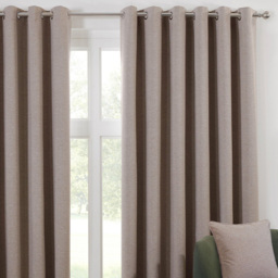Dusk Eyelet Curtain Natural / 168cm / 229cm - thumbnail 3