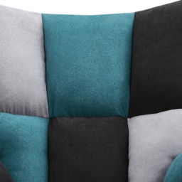 Living and Home Upholstered Tufted Rocking Chair - thumbnail 3